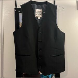 Black Button-Up Vest